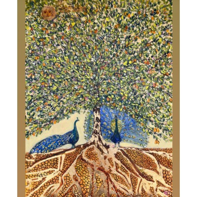 Painting “Tree of Infinite Abundance” — original artwork by Marina Stognieva